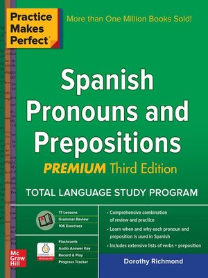 cover image of Practice Makes Perfect Spanish Pronouns and Prepositions, Premium
